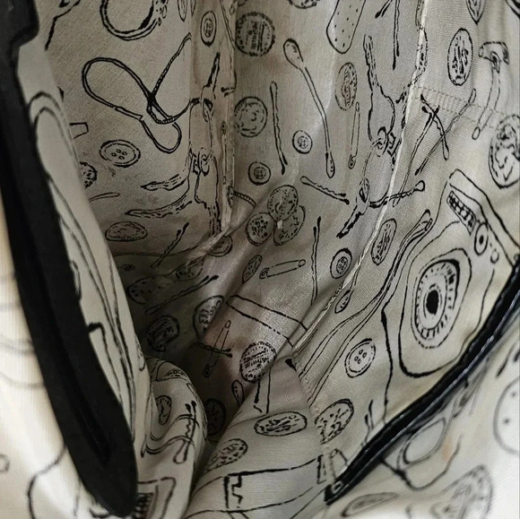 Kate Spade Ester Black Satin Bow Shoulder Bag Purse Luxury Nylon Interior Lined - Picture 6 of 9